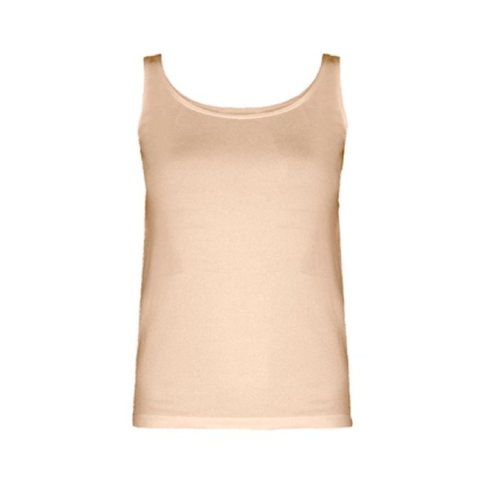 WOLFORD JAMAIKA TOP SLEEVELESS $210 Buttercream Beige Sleeveless Tank Top Small